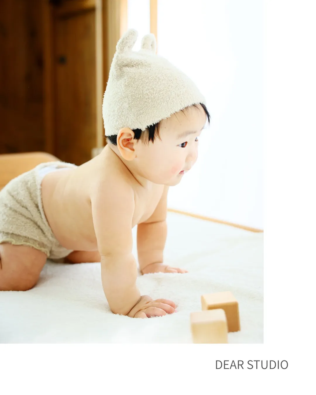 お宮参りや、ハーフバースデイなどの記念写真は通常プランで。